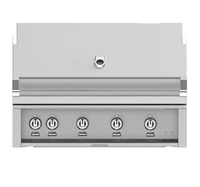 Hestan 5 - Burner Countertop Infrared 100000 BTU Gas Grill SKU: HSTN1382