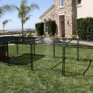 Rugged Ranch Charron Dog House with Welded Wire Pen, Extension & Shade Top SKU: W004111767