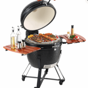 VEVOR 24" Ceramic Barbecue Grill Smoker Portable Round Outdoor Grill for Patio  201896912